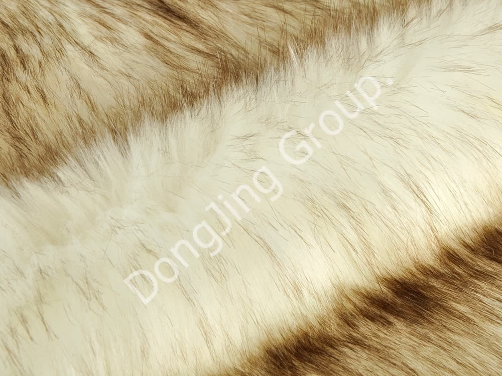 DP1028-ทิปย้อมสีขาว faux fur fabric