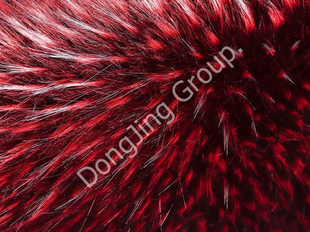 DW0578-เมาส์สีม่วง faux fur fabric