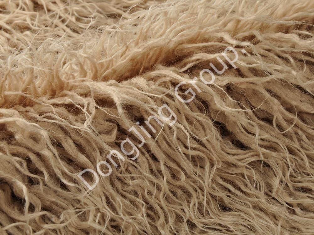 DP0856-ลูกกลิ้งสีน้ำตาล faux fur fabric