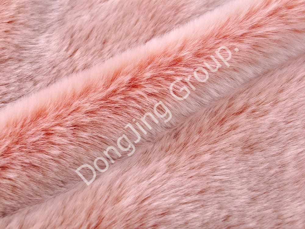 DP0960-ชมพูขาว faux fur fabric