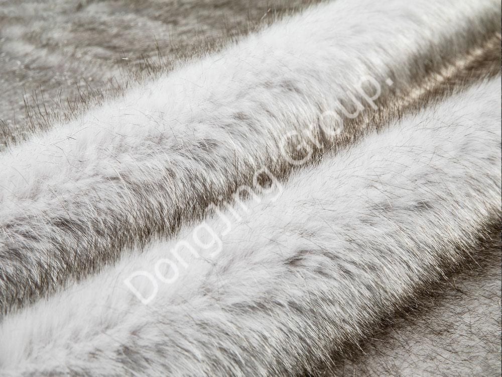 9HG0091-ขนสุนัขจิ้งจอกฟอกสีออฟไวท์ faux fur fabric