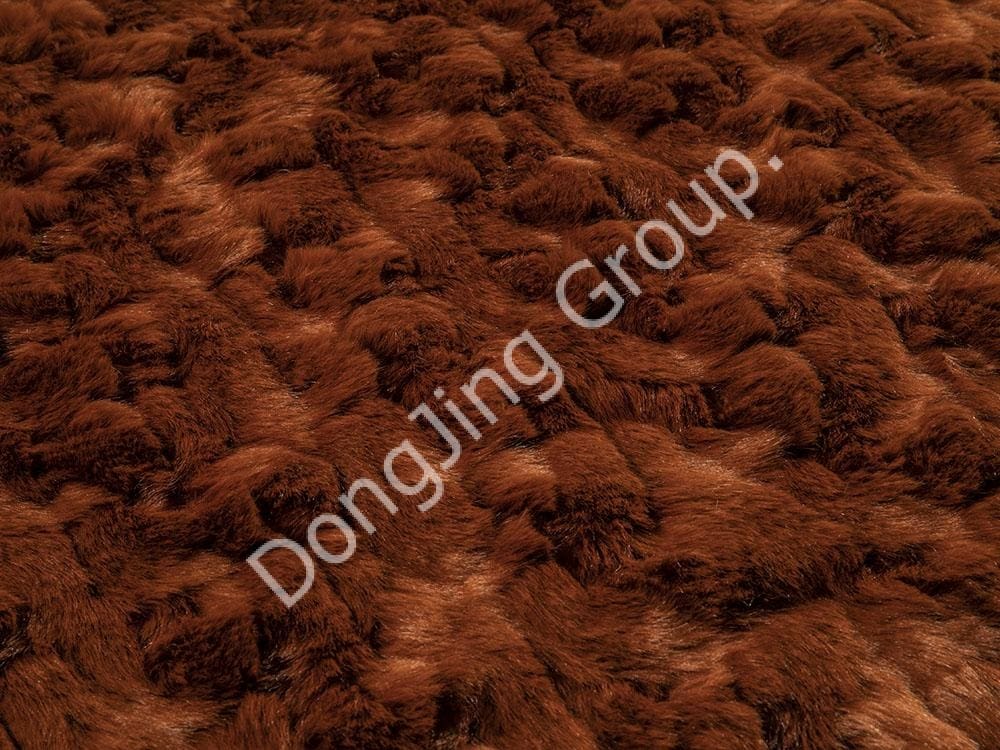 9HG0245-ขนกระต่ายขนสีน้ำตาลเข้ม faux fur fabric