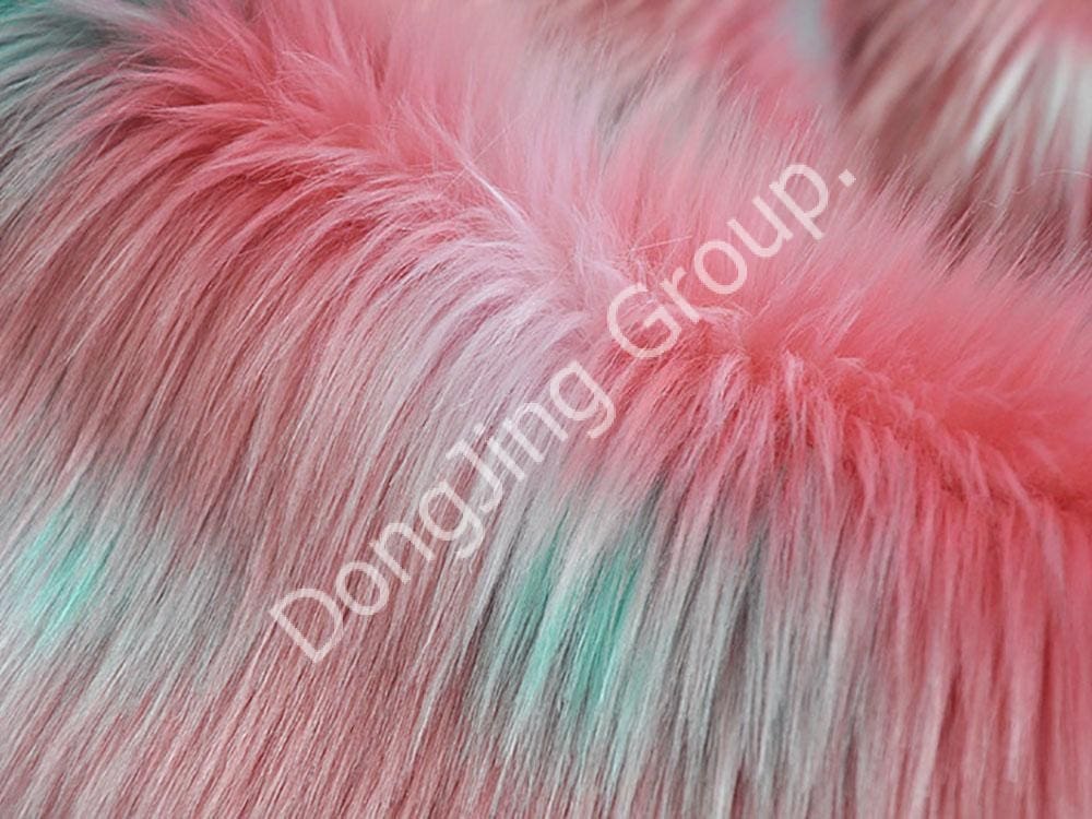 9KW0051-ขนสุนัขจิ้งจอกสเปรย์ Off-white faux fur fabric