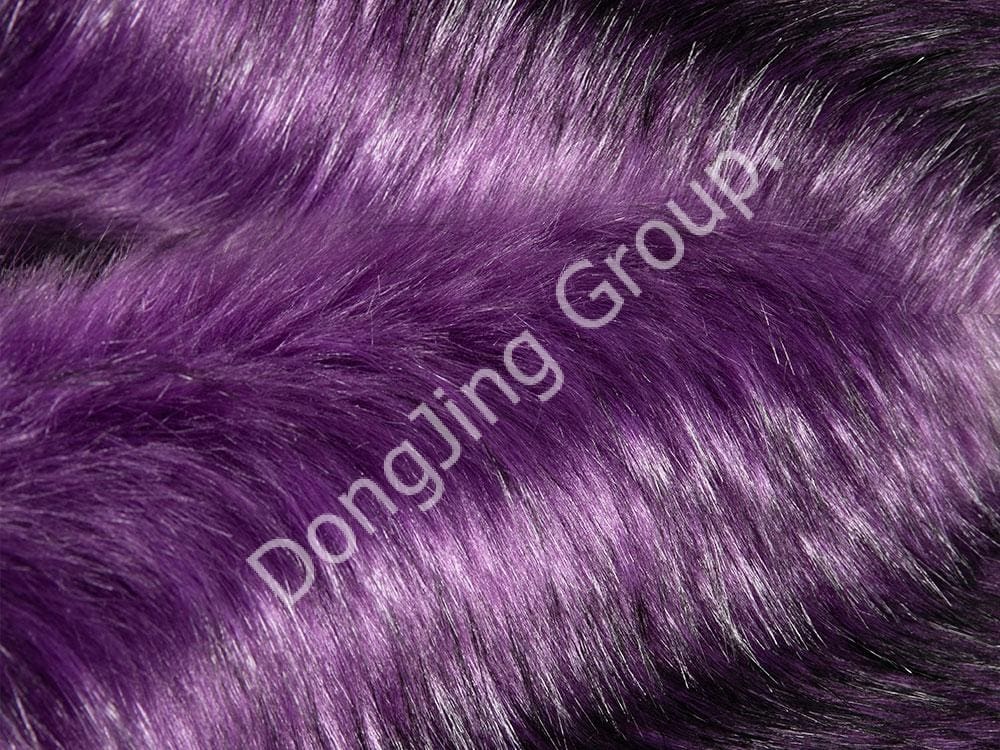 9W0352-เกี๊ยวขนสีม่วงม่วง faux fur fabric