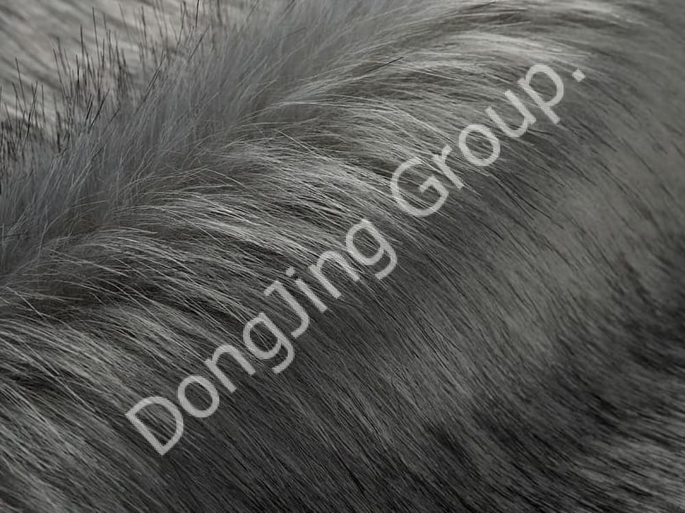 DP0621-ปลายย้อมสีเทา faux fur fabric