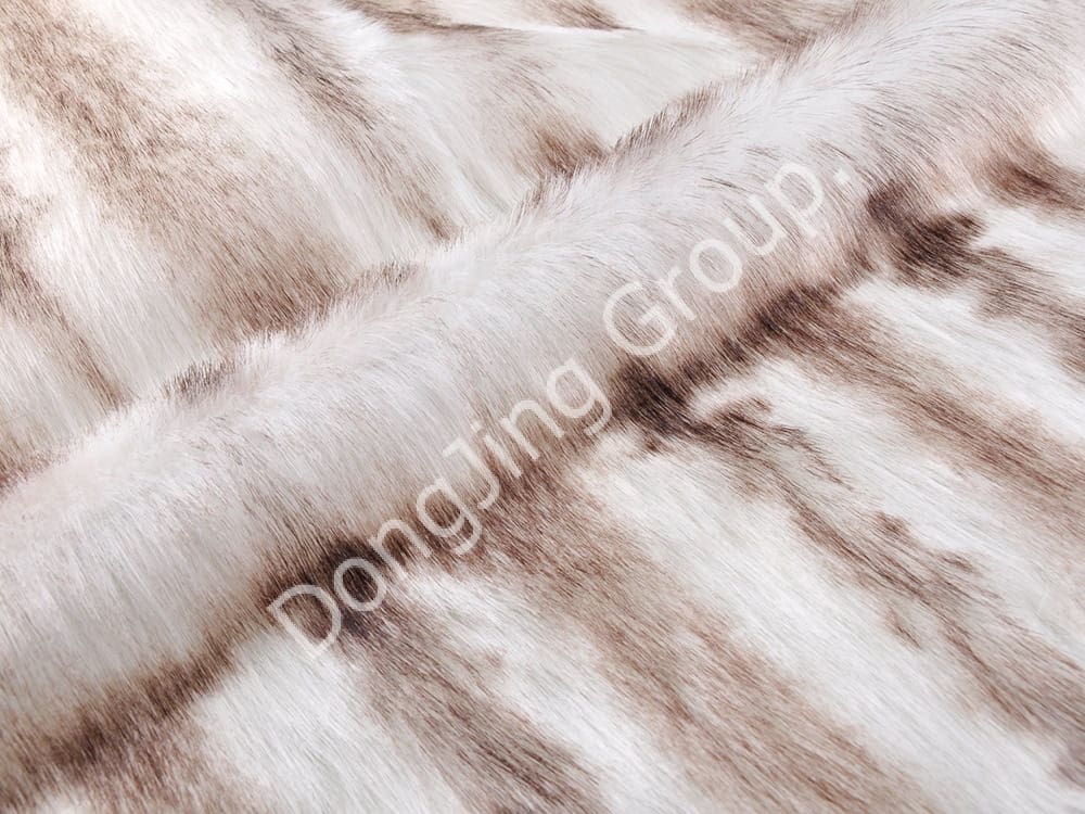 DP0626-ปลายย้อมสีขาว faux fur fabric