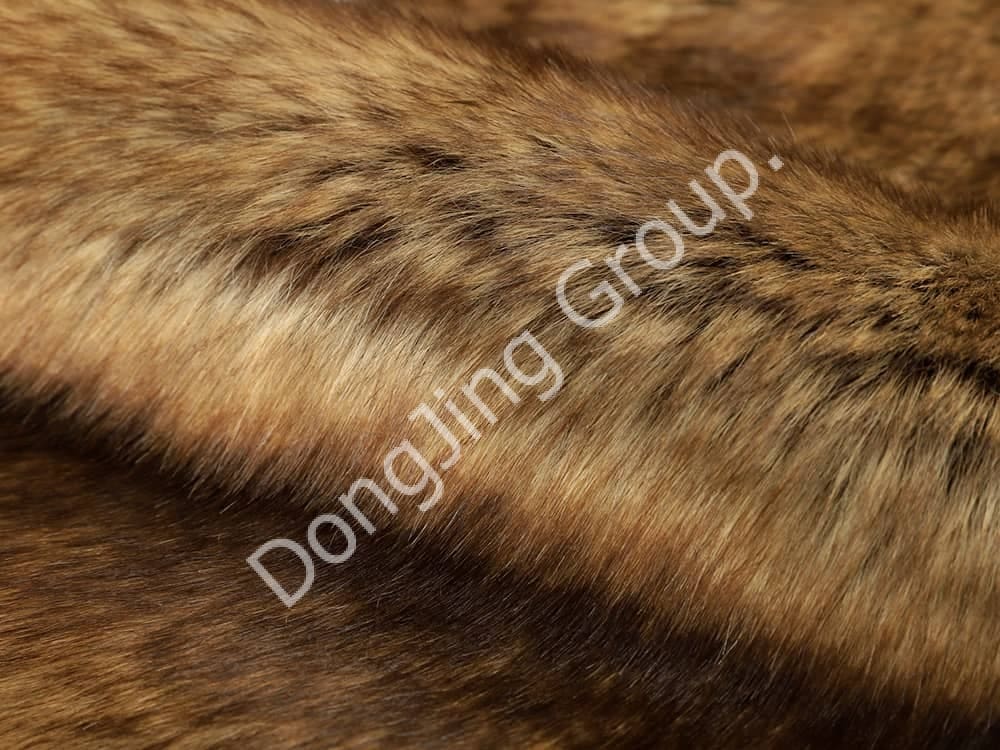 DP0628-สีน้ำตาลดึงออก faux fur fabric