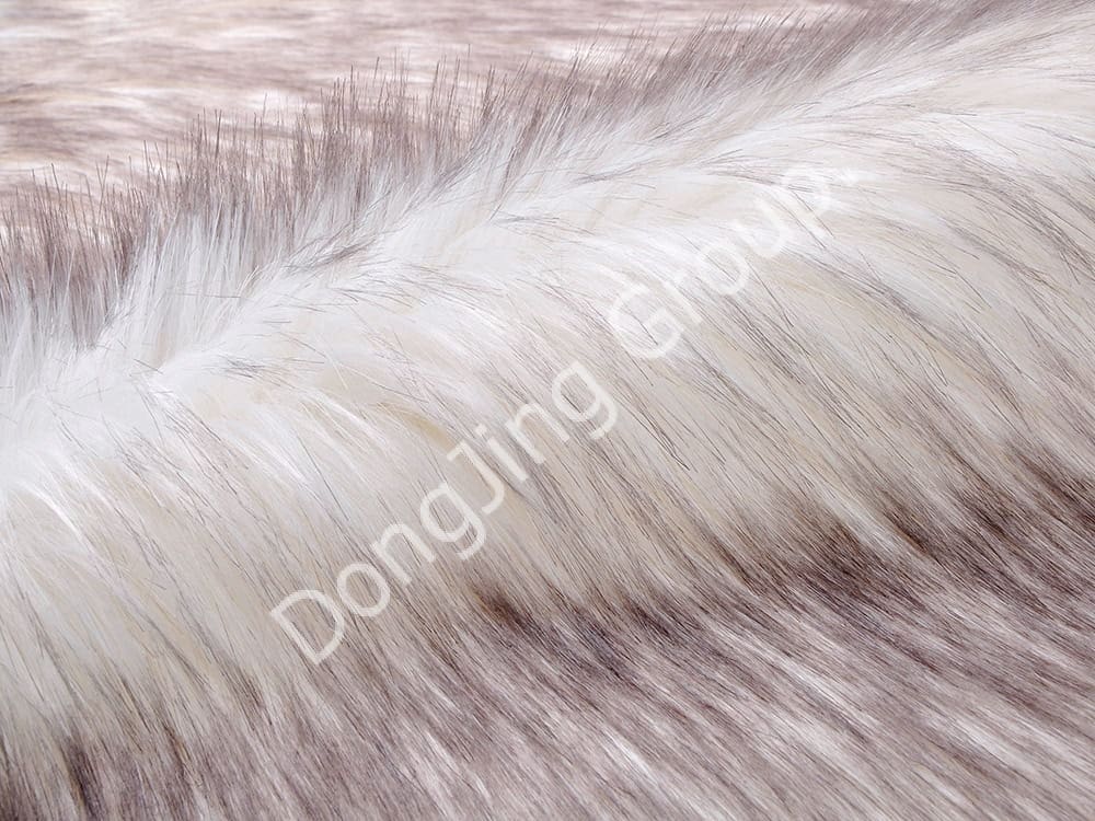 DP0632-ปลายม้วนย้อมสีขาว faux fur fabric