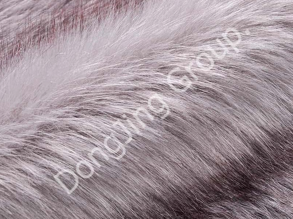 DP0699-ปลายย้อมสีเทาปานกลาง faux fur fabric