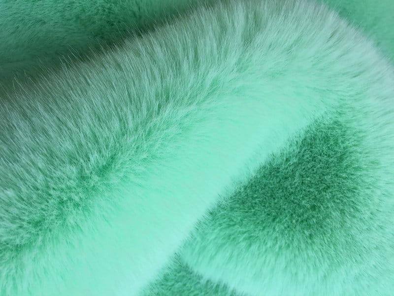 XD0003-กระวานกรีนโกลด์ฟ็อกซ์ faux fur fabric