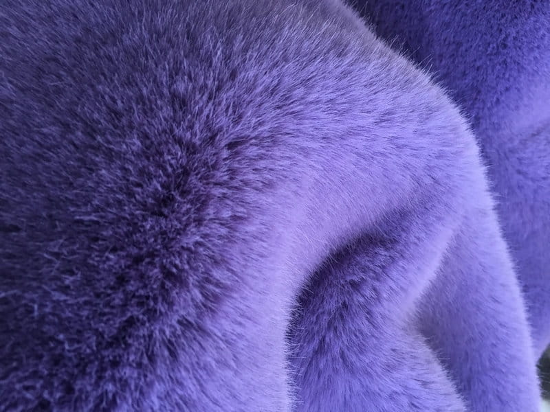 XD0014-จิ้งจอกทองม่วง faux fur fabric